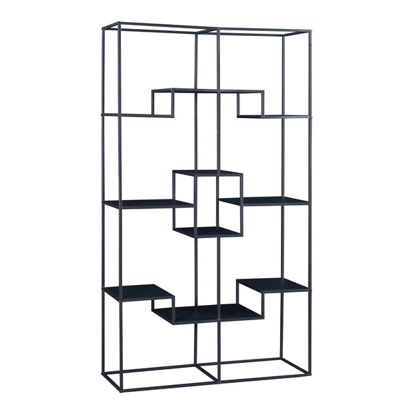 Standregal Råde Metall 180x100x35 cm Schwarz [en.casa]