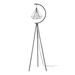 Stehleuchte Austell Metall 171cm Schwarz/Weiß [lux.pro]