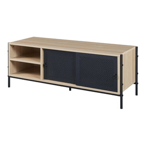 TV Schrank Tysnes 120x40x45 cm Eichenoptik/Schwarz [en.casa]