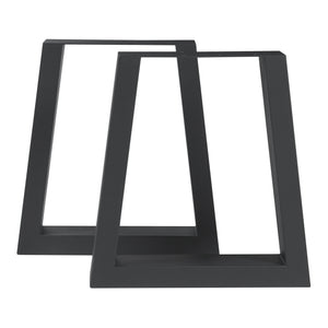 Tischgestell 2er Set Marstal 42x40cm Schwarz [en.casa]