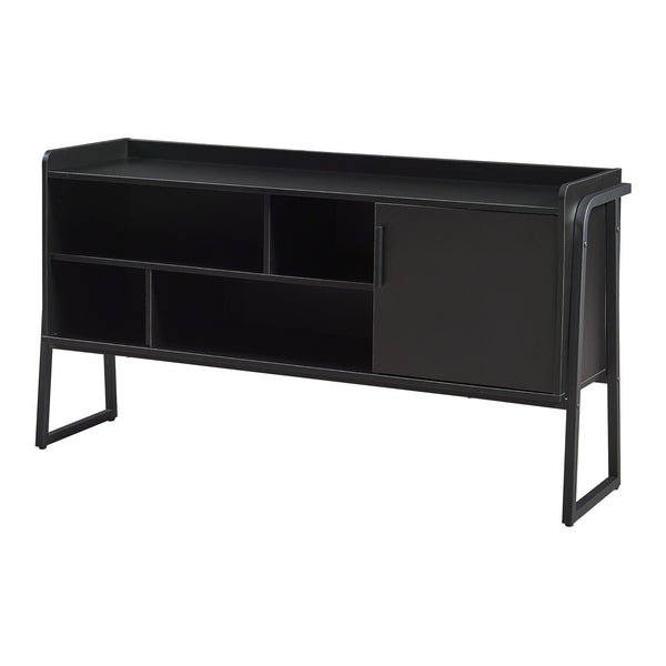 Fernsehschrank Storfjord 120x34x63 cm Schwarz [en.casa]