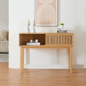 Konsolentisch Ypäjä 110x39x81 cm Bambus [en.casa]