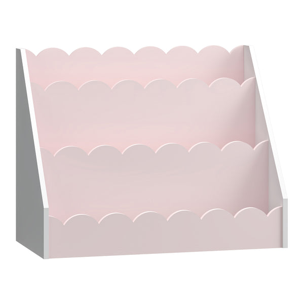 Kinderregal Vestnes 48x61x30 cm Cotton Candy/Weiß [en.casa]