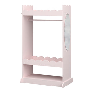 Kindergarderobe Vestnes mit Spiegel 115x63x38 cm Cotton Candy [en.casa]