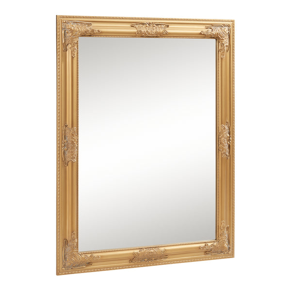 Wandspiegel Punkalaidun im Barockstil 80x60 cm Goldfarben [en.casa]