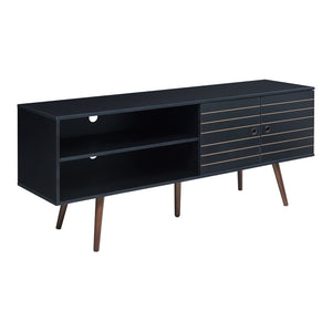 Fernsehschrank Vare 160x40x66 cm Schwarz [en.casa]