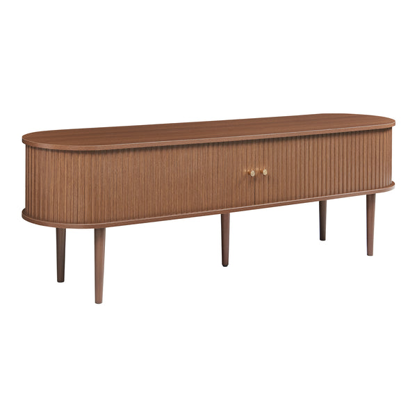 Fernsehschrank Mapia 166x40x55 cm Walnussoptik [en.casa]