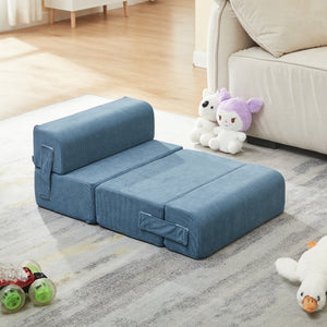 Haustiertreppe Joelerhatra 4-tlg. 45x50x45 cm Cord Blau [en.casa]