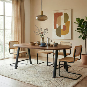 Tischgestell 2er Set Hullem Stahl 72x70x10 cm Schwarz [en.casa]