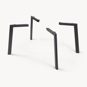 Tischbeine Hostang 4er-Set 50x8x71 cm Schwarz [en.casa]