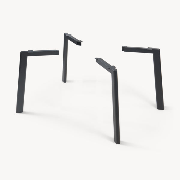 Tischbeine Hostang 4er-Set 50x8x71 cm Schwarz [en.casa]