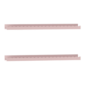 Kinder-Wandregal 2er Set Vestnes 60x10x5 cm Cotton Candy [en.casa]