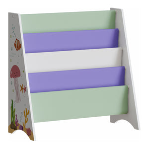 Kinderregal Hornnes 60x62x28 cm Aqua Dream Motiv [en.casa]