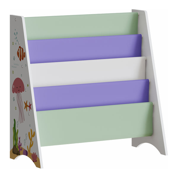 Kinderregal Hornnes 60x62x28 cm Aqua Dream Motiv [en.casa]