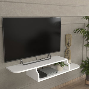 TV-Lowboard hängend Kershaby 120x30x19 cm Weiß [en.casa]