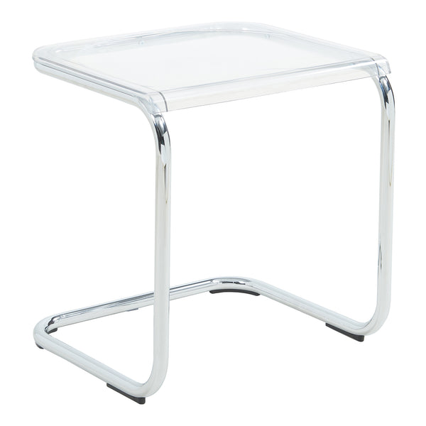 Beistelltisch Brosa 44x37x48 cm Transparent [en.casa]