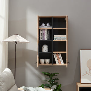 Hängeschrank Noppen 98x60x38 cm Eicheoptik [en.casa]