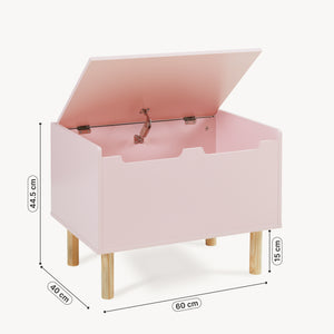 Spielzeugkiste Virer 60x40x45 cm Rosa [en.casa]