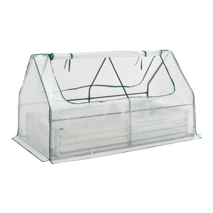 Hochbeet mit Gewächshaus Balsorano 186x96x98 cm [en.casa]