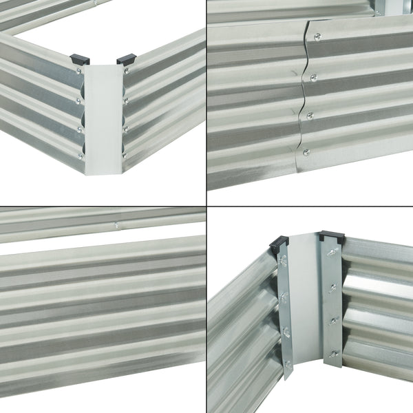 Hochbeet mit Gewächshaus Balsorano 186x96x98 cm [en.casa]