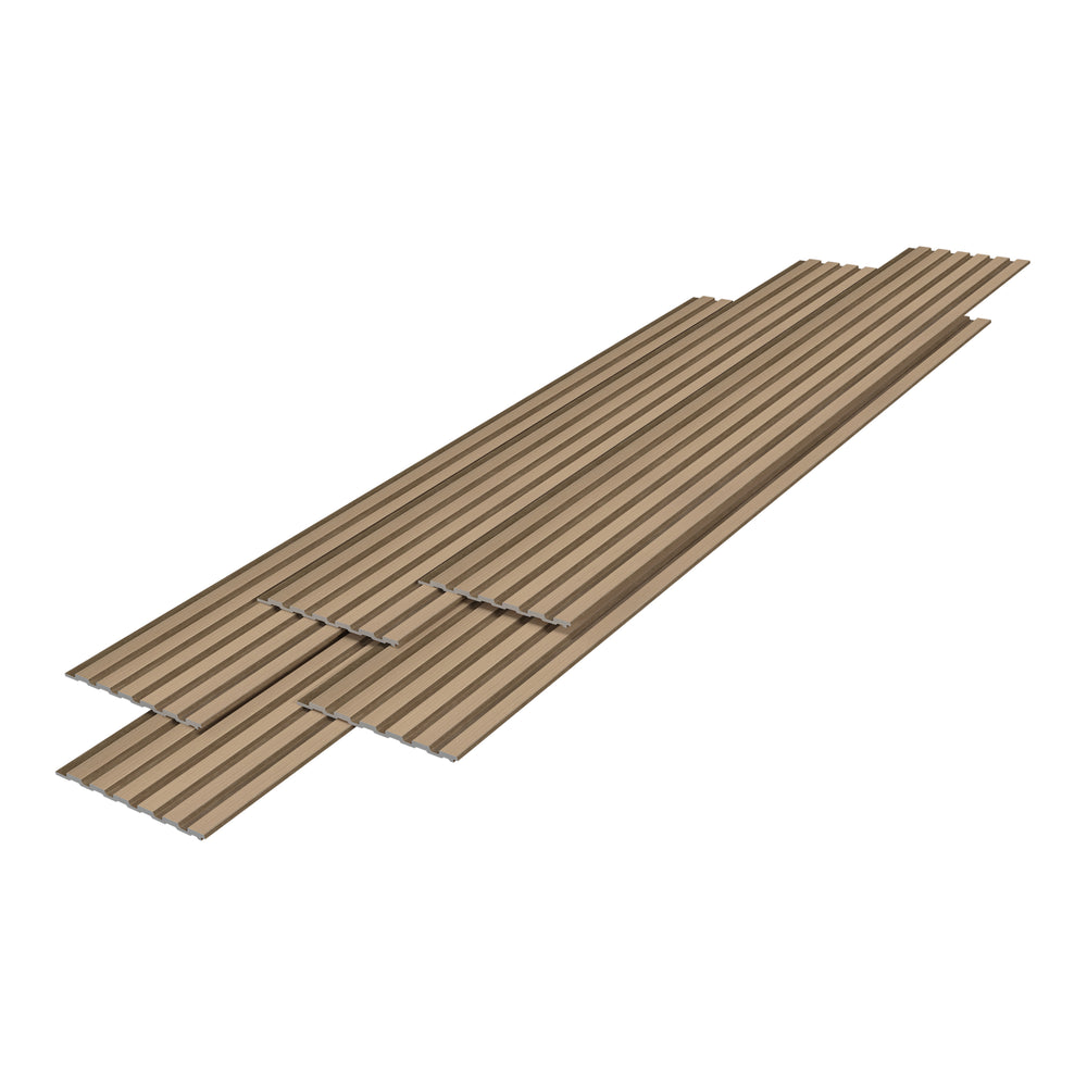 3D-Wandpaneel Borger Set 195x30 cm Eichenoptik hell [NEU.HOLZ]