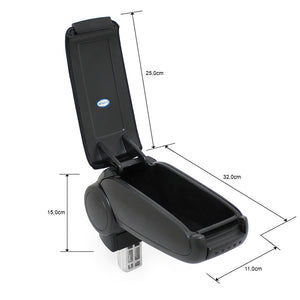 Mittelarmlehne Peugeot 206 CC mit Staufach Textil Schwarz pro.tec