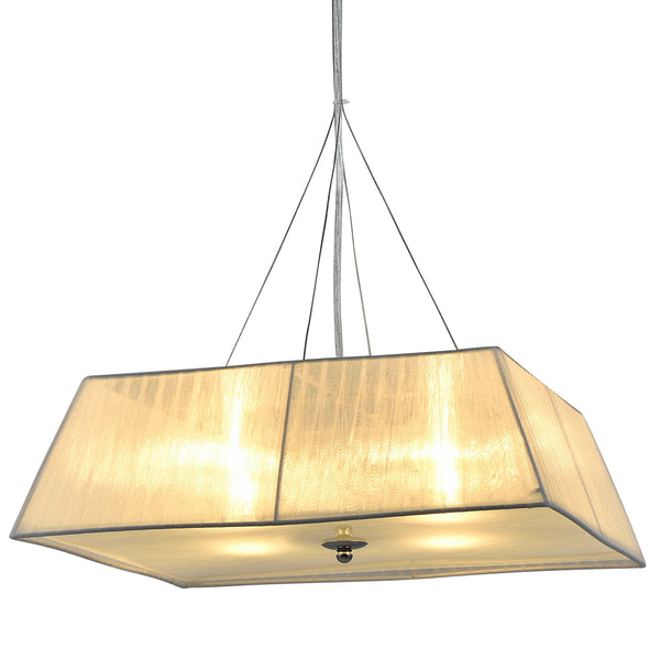 Hängeleuchte Walsum 4x E14 Ø45x113 cm Weiß lux.pro