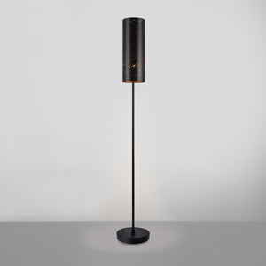 Stehleuchte 142cm Stehlampe Standleuchte Stand Lampe Metall Schwarz [lux.pro]