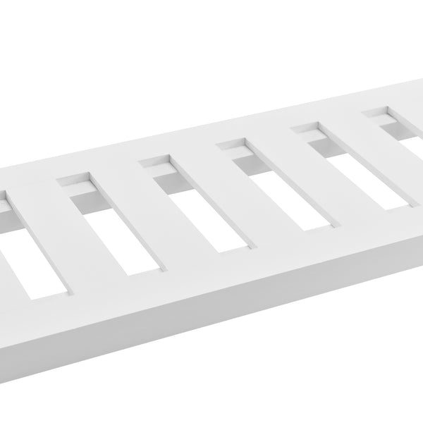 Badezimmerschrank Anderlecht 54x60x15 cm Regal mit 3 Ablagen Weiß en.caa