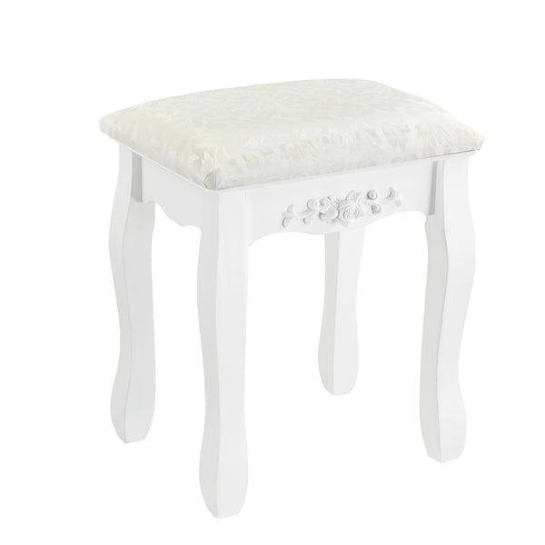 Schminktisch Limerick mit Spiegel + Hocker en.casa