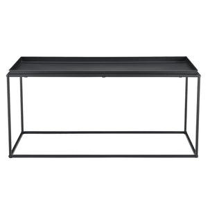 Couchtisch Nyker 47x100x50 cm Industriedesign Schwarz en.casa