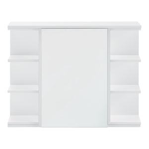 Badezimmerschrank Harstad 64x80x20 cm Weiß [en.casa]