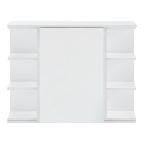 Badezimmerschrank Harstad 64x80x20 cm Weiß [en.casa]
