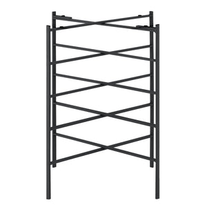 Beistelltisch Wiltz 40x40x53 cm Metall Schwarz en.casa