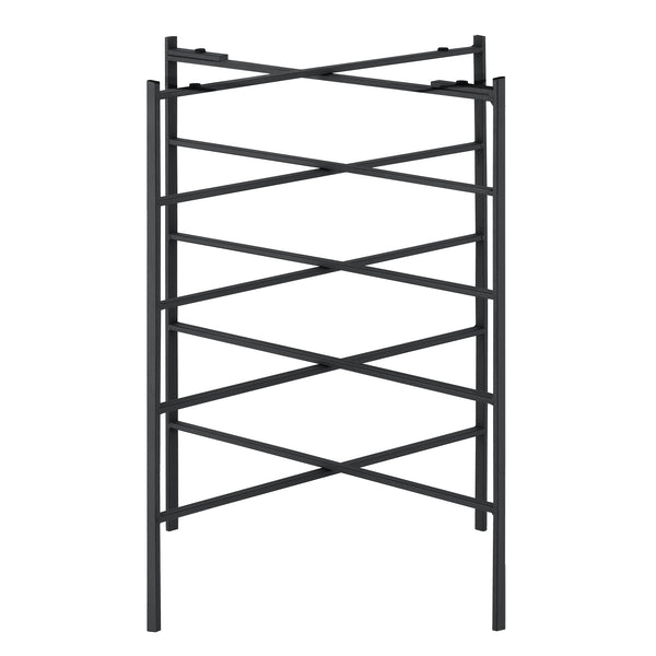 Beistelltisch Wiltz 40x40x53 cm Metall Schwarz en.casa