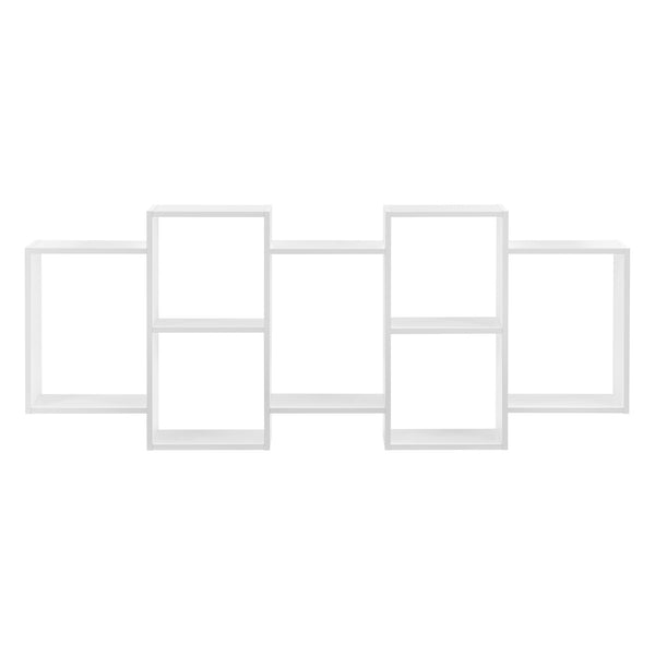 Wandregal Jessheim 161x18x65 cm Weiß en.casa