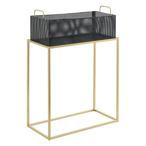 Pflanzständer Jurbise 2er Set Messingfarben/Schwarz en.casa