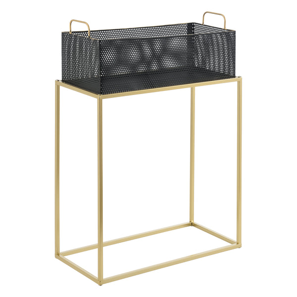 Pflanzständer Jurbise 2er Set Messingfarben/Schwarz en.casa