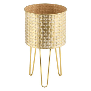 Blumenständer Kalmthout 3er Set Messingfarben en.casa