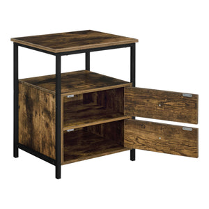 Beistelltisch Alstahaug mit Schrankfächer 59x45x40cm [en.casa]