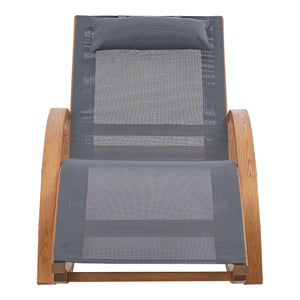 Schaukelliege Iasmos 167x71x73cm Dunkelgrau [en.casa]