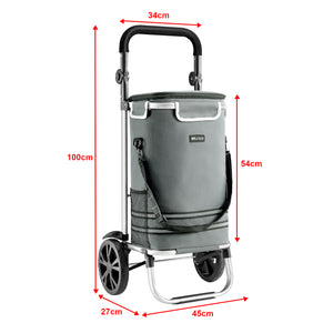 Einkaufstrolley Namborn 41 Liter bis 20 kg Dunkelgrau [en.casa]