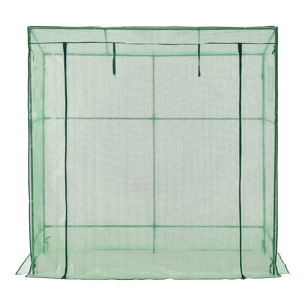 Gewächshaus Vlaardingen 198x78x200cm Grün [en.casa]