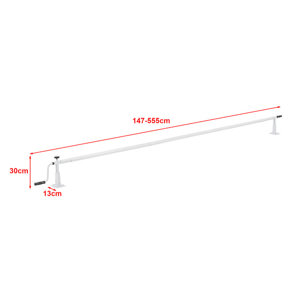 Pool Aufrollvorrichtung Oliveti mit Schiebern Aluminium [en.casa]
