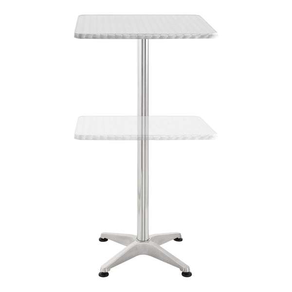 Bar- und Bistrotisch Järpen Höhenverstellbar Quadratisch [en.casa]