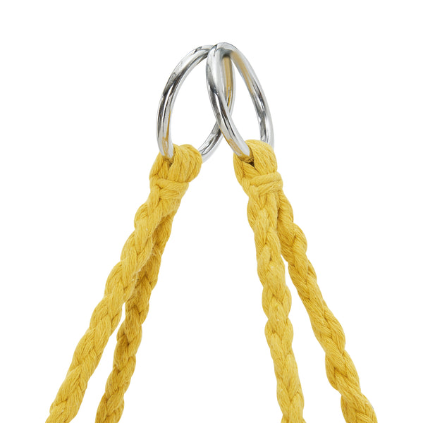 Hängesessel Jaina max. 120 kg Gelb [en.casa]