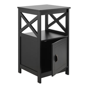 Beistelltisch Utajärvi Kaffeetisch 74x40x40cm Couchtisch Schwarz [en.casa]