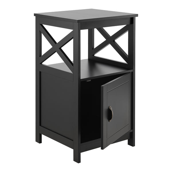 Beistelltisch Utajärvi Kaffeetisch 74x40x40cm Couchtisch Schwarz [en.casa]