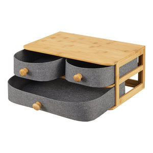 Bambus Schreibtisch Organizer Mäntsälä [en.casa]