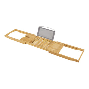 Badewannenablage Orivesi Bambus ausziehbar 70 - 105,5 cm [en.casa]